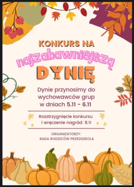 Konkurs na najzabawniejszą DYNIĘ